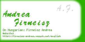 andrea firneisz business card